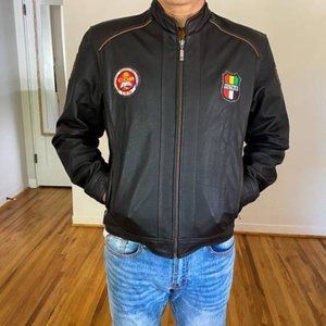 One-of-a-kind leather jacket handmade in Bolivia